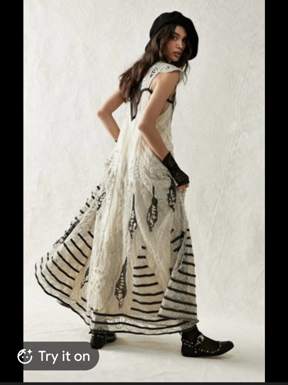 NWT Free People Ethereal Lace Vintage Dress - Picture 10 of 10